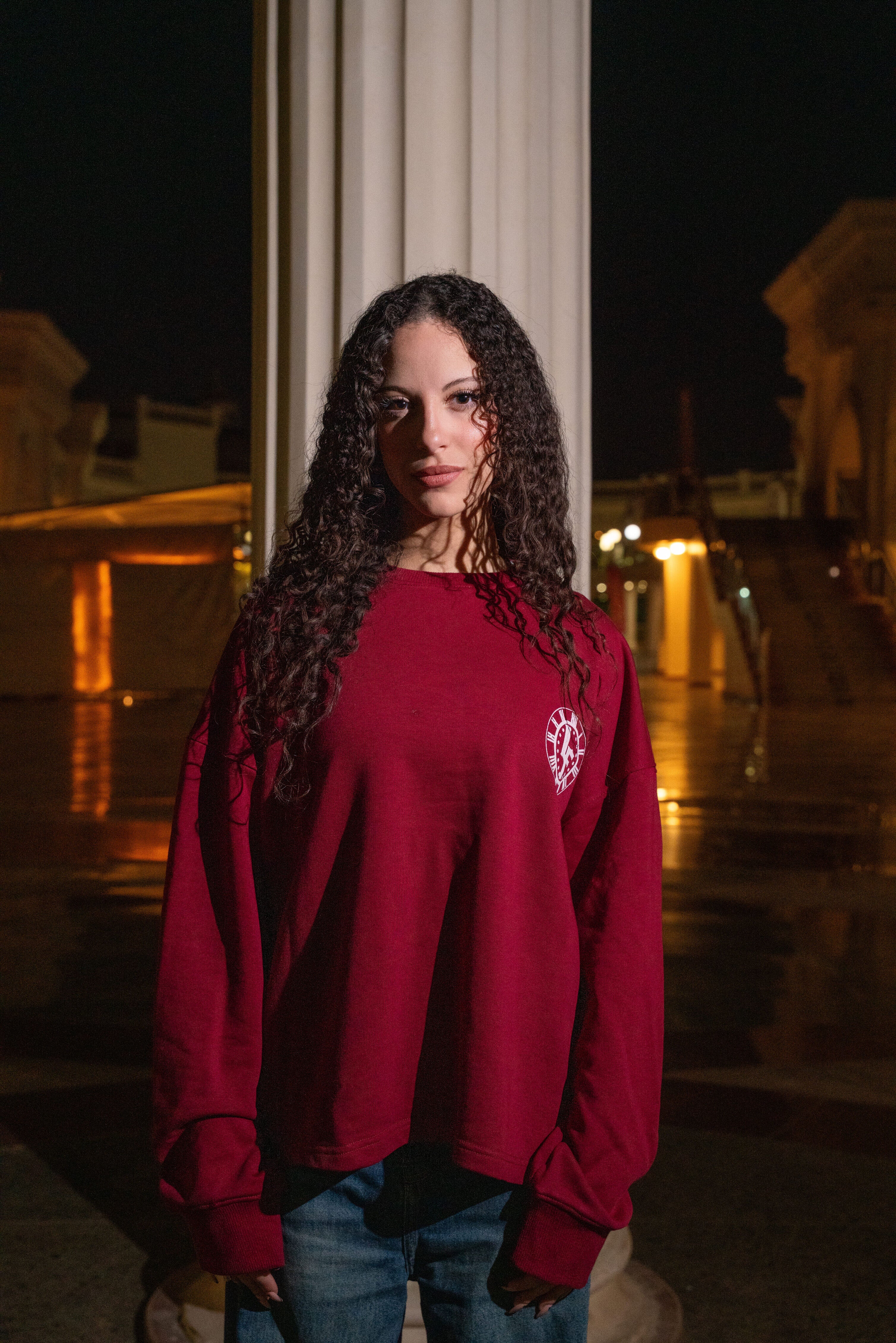 fgrz burgundy crew neck