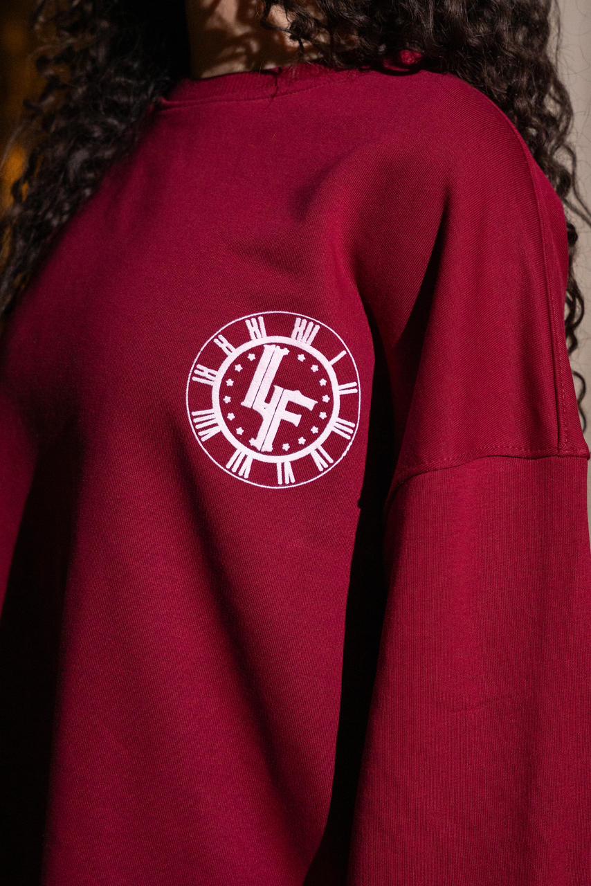 fgrz burgundy crew neck