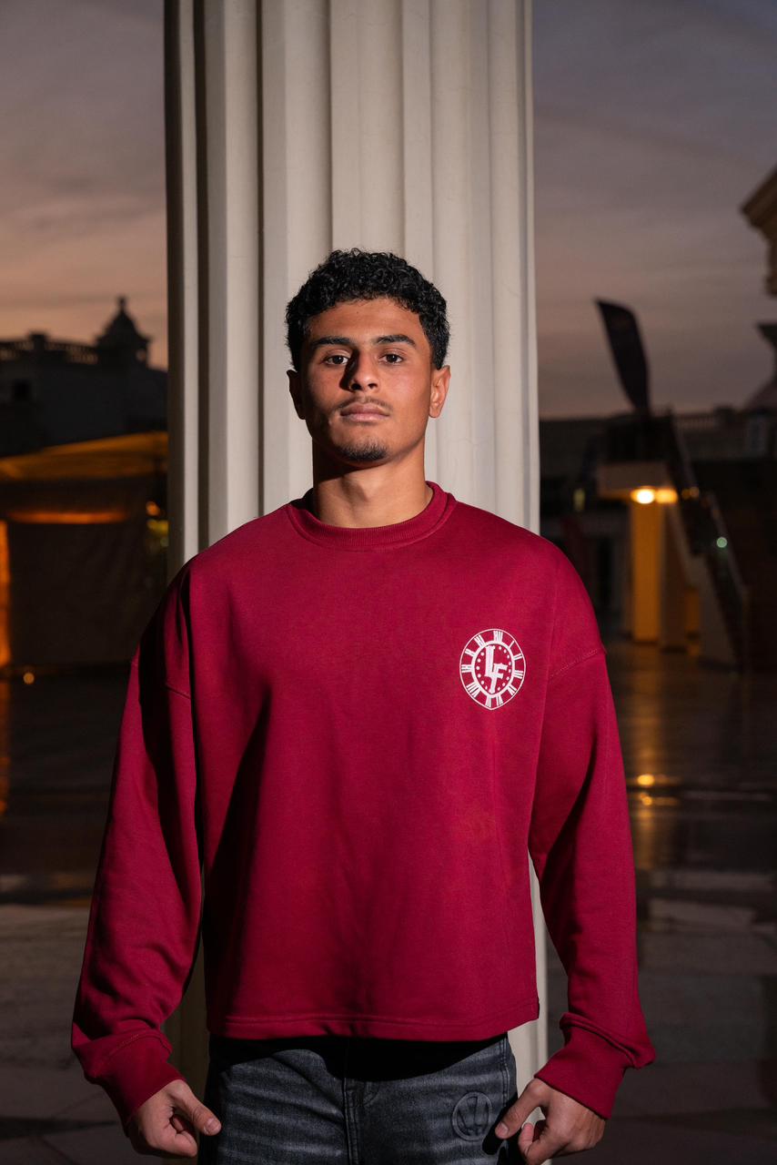 fgrz burgundy crew neck